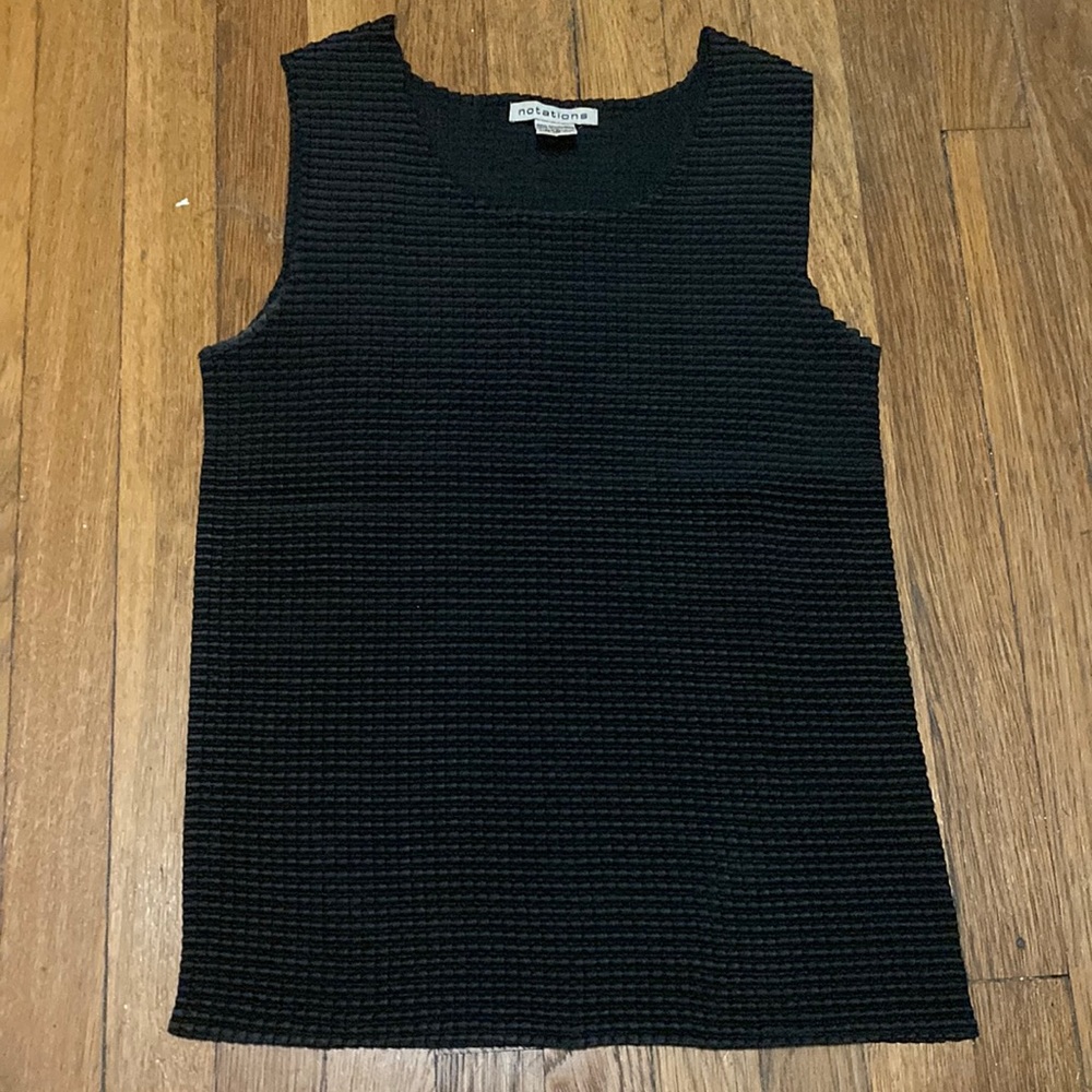 Notations Stretchy Textured Blouse Size XL